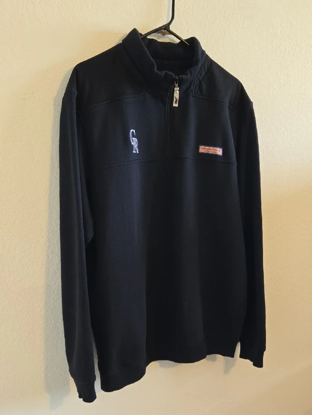Vineyard Vines x MLB Colorado Rockies Quarter-zip - Black - Large